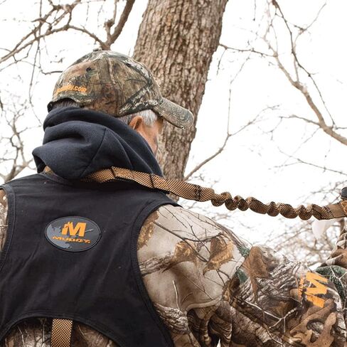 Muddy Hunting Tree Stand Safety Systems Lightweight Padded Nylon Quick-Release Crossover Harness Combo, Large in Saudi Arabia