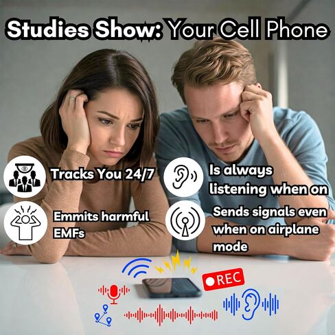 EMF Shield Phone Sleeve - خصوصية كاملة وإشارات RF ، نسيج Faraday التدريبي المزدوج ، تقنية التنسيق الكمومي ، مضاد للتشغيل in Saudi Arabia