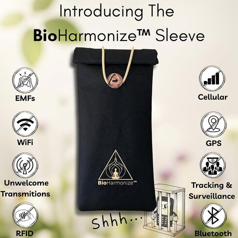 EMF Shield Phone Sleeve - خصوصية كاملة وإشارات RF ، نسيج Faraday التدريبي المزدوج ، تقنية التنسيق الكمومي ، مضاد للتشغيل in Saudi Arabia