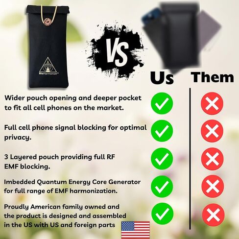 EMF Shield Phone Sleeve - خصوصية كاملة وإشارات RF ، نسيج Faraday التدريبي المزدوج ، تقنية التنسيق الكمومي ، مضاد للتشغيل in Saudi Arabia
