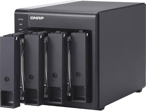 QNAP TR-004 4-Bay USB 3.2 Gen 1 RAID TEPROSSION TELPOUSHION ، حزمة مع 4X Seagate Ironwolf Pro 8TB SATA III 3.5 "NAS HDD ، 7200 دورة في الدقيقة (CMR) in Kuwait