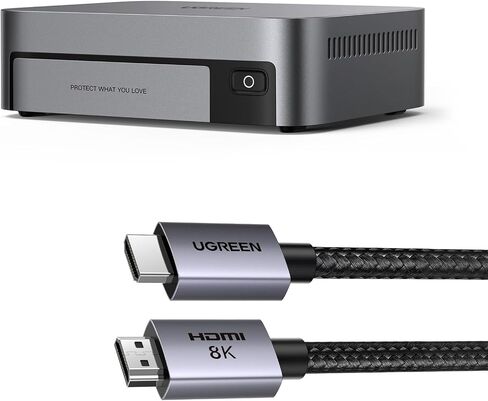 ugreen nasync dxp480t plus 4 Bay All-Flash SSD NAS BUNDLE مع كابل HDMI 6K 8K معتمد in Saudi Arabia