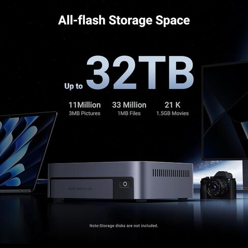 ugreen nasync dxp480t plus 4 Bay All-Flash SSD NAS BUNDLE مع كابل HDMI 6K 8K معتمد in Saudi Arabia