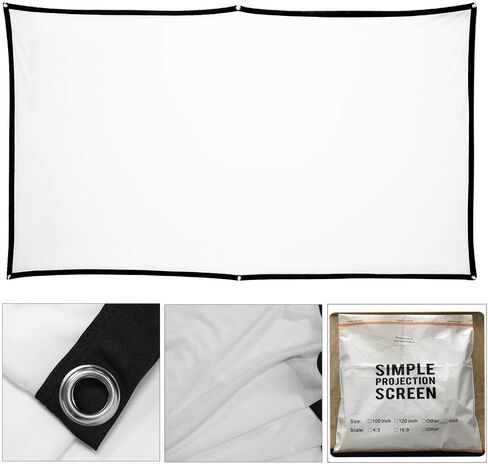 50 "× 89" شاشة الإسقاط الخلفي الهالوين في الهالوين ، شاشة عرض فيديو مزدوجة الوجه مع التثبيت مع قابلة للطي ومحمولة لفيلم الهالوين (100 قدم) in Saudi Arabia