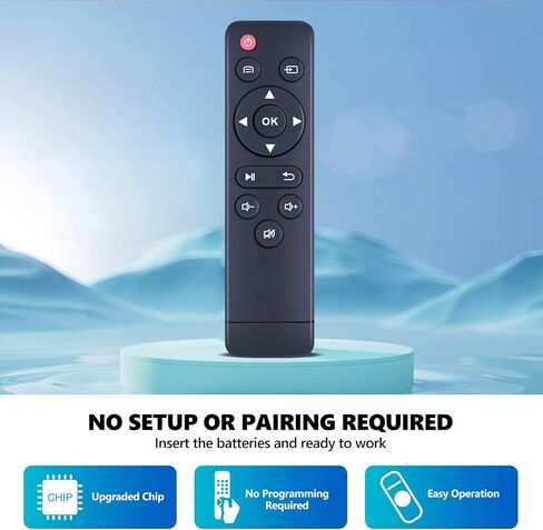 PZL Mini Projector التحكم عن بُعد ، متوافق مع WEPVO Movie YG300Plus ، لـ PVO YG300PRO ، لـ VAMVO VF210 MINI Projector in Saudi Arabia
