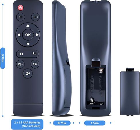 PZL Mini Projector التحكم عن بُعد ، متوافق مع WEPVO Movie YG300Plus ، لـ PVO YG300PRO ، لـ VAMVO VF210 MINI Projector in Saudi Arabia