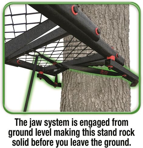 Guide Gear 15’ Double Shot Two-Person Ladder Tree Stand with Grip Jaw System; Portable, Hunting Deer Season in Saudi Arabia