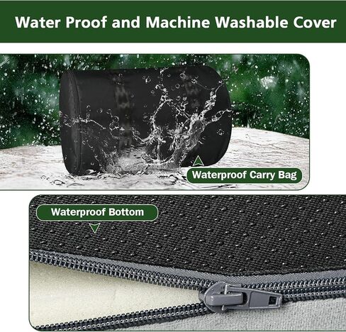 3.5" Extra Thick Foam Camping Mattress, Waterproof Cover & Travel Bag, Portable Sleeping Pad for Car/Tent/Cot/SUV/Trunk/Floor/Guest Bed in Saudi Arabia