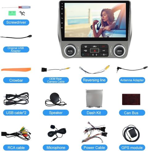 ستيريو سيارة أندرويد 2GB+64 جيجابايت لشيفروليه تشيفي كامارو 2010 2011 2012 2013 2014 ، دعم WiFi Bluetooth GPS BT DSP SWC Carplay Android Auto in Kuwait