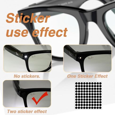 100pcs ملصقات حجب LED LED لـ Ray-Ban Meta Wayfarer/Skyler/headliner accessories و Rayneo V3 ، ملصقات تعتيم ملصقات تعتيم للضوء للنظارات الذكية (من أجل Ray-Ban Meta) in Kuwait
