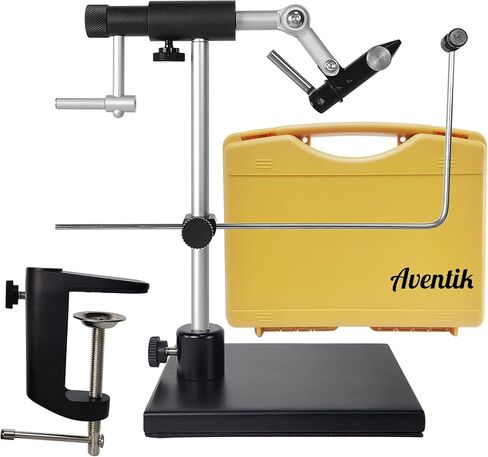 Aventik TrueGrip Fly Tying Vise with 360° Rotary Function – Smooth Ball Bearing System, Adjustable Tension, Durable Hook Jaws (Fits 26 to 4/0) in Saudi Arabia