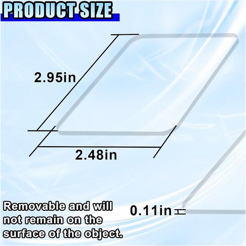 Car Dashboard Anti-Slip Mat, 2.95" x 2.48" Transparent Traceless Auto Dash Sticky Gel Pad, Washable & Reusable Double-Sided Gripping Pad for Vehicle, Office, Home (5PCS) in Saudi Arabia