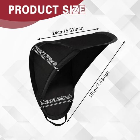 Car Mobile Phone Sunshade, Car Phone Sun Shield, Vertical Anti-Glare Auto Sunshade Umbrella Smartphone Holder, Auto Portable Foldable Smartphone Umbrella Cover for Most Vehicles (Black) in Saudi Arabia