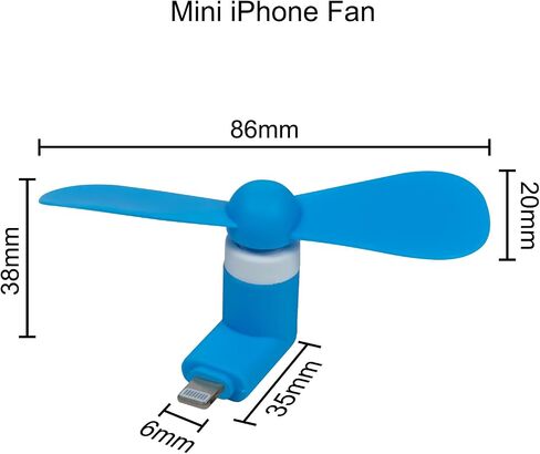 مروحة ، 6 حزمة Mini Mini Phone Fan محمولة ملونة وقوية متوافقة مع iPhone 14/14pro Max/13/13 Pro Max/12/12 Pro Max/11/11 in Kuwait