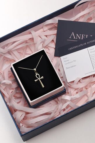 Anelise 14K Solid Gold Cross Necklaces for Women | Crucifix Pendant Necklace | Diamond Cross Necklace for Women | Dainty Necklaces | 18" | Gemstone Real Yellow Fine Gold in Saudi Arabia
