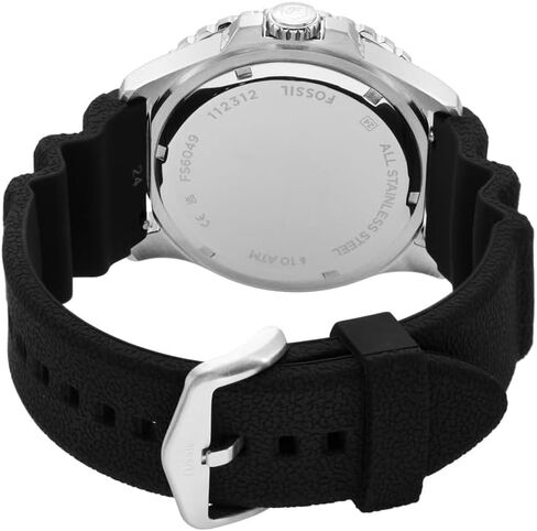 Fossil Blue Men's Dive-Inspired Sports Watch with Stainless Steel, Silicone, or Leather Band in Saudi Arabia