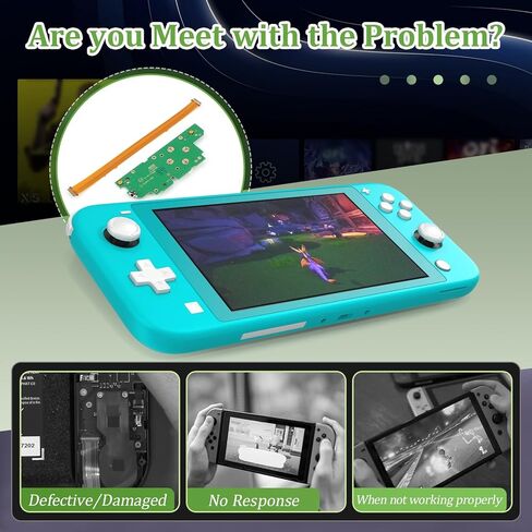 Left L Side Motherboard لـ Nintendo Switch Lite L Button Button Ribbon Cable Board PCB HDH-Sakyo-01 مع أدوات الإصلاح in Saudi Arabia