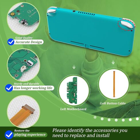 Left L Side Motherboard لـ Nintendo Switch Lite L Button Button Ribbon Cable Board PCB HDH-Sakyo-01 مع أدوات الإصلاح in Saudi Arabia