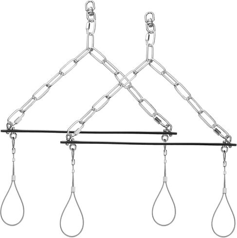 Lasnten 2 حزمة Gambrel Arbbit Hanger لحيوانات صغيرة الحجم حيوانات أرنب شماعات الصيد المحمولة المدمجة Skinning Gambrel Hopper Popper Dispatcher لمعالجة الأرنب والراكين الصغيرة in Kuwait