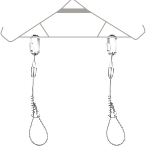 Hiboom 2 PCS الأسلاك الأسلاك ل Garmbrel لعبة الصيد الغزلان معلقة إكسسوارات الرافعة ، والأرباك التعليق Deerfoot من الفولاذ المقاوم للصدأ لمعالجة سرع in Saudi Arabia