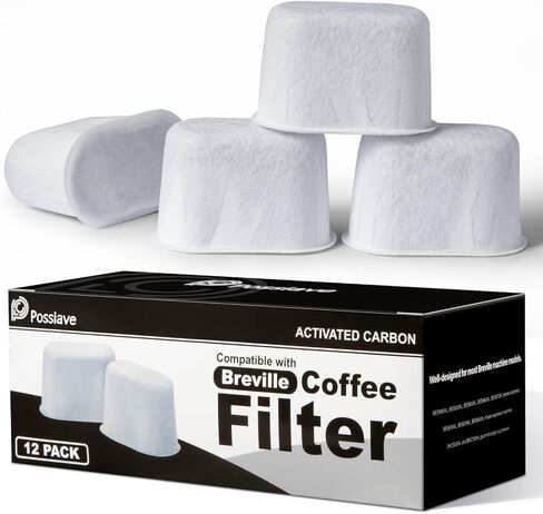 Possiave 12-Pack Water Filters Compatible with Breville BWF100 Machines | Breville Espresso Machine Water Filter Replacement for Barista Express/Pro, Infuser, Dual Boiler, Oracle Series Early in Saudi Arabia