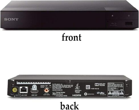 Sony BDP-BX370 Plu-ray Disc Player مع Wi-Fi مدمج وكابل HDMI مع محرك أقراص فلاش USB فائق 64 جيجابايت (متجدد) in Saudi Arabia