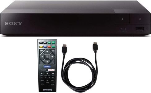 Sony Streaming Blu-ray Disc Player with Wi-Fi (BDP-S3700) with 6ft High Speed HDMI Cable (Renewed) in Saudi Arabia