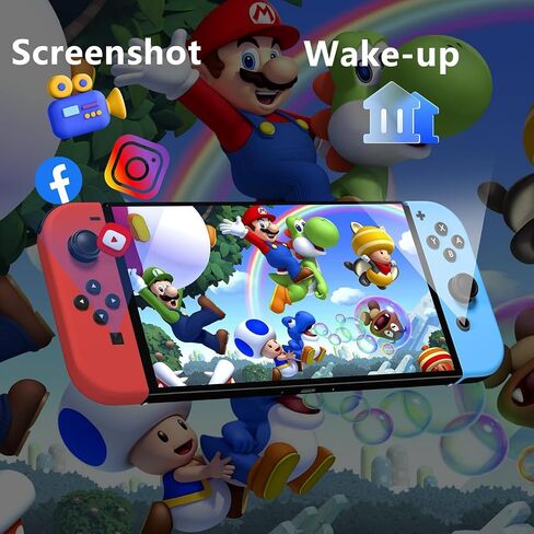 وحدة تحكم مفتاح Cimenntu لوحدة التحكم في مفتاح Nintendo ، إكسسوارات استبدال وحدة التحكم مع الاهتزاز المزدوج/التحكم/الحركة/لقطة الشاشة in Saudi Arabia