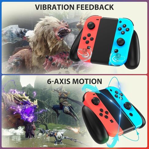 وحدة تحكم مفتاح Cimenntu لوحدة التحكم في مفتاح Nintendo ، إكسسوارات استبدال وحدة التحكم مع الاهتزاز المزدوج/التحكم/الحركة/لقطة الشاشة in Saudi Arabia