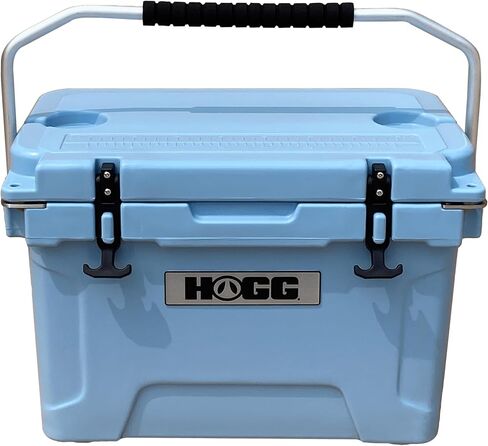 Hogg 65 qt Insulated Cooler with Wheels and Handles, Rolling Ice Chest with Wheels, Rotomolded Wheeled Coolers for Camping, Drinks, Outdoors, 65qt Blue in Kuwait