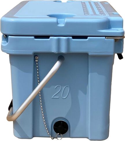 Hogg 65 qt Insulated Cooler with Wheels and Handles, Rolling Ice Chest with Wheels, Rotomolded Wheeled Coolers for Camping, Drinks, Outdoors, 65qt Blue in Kuwait