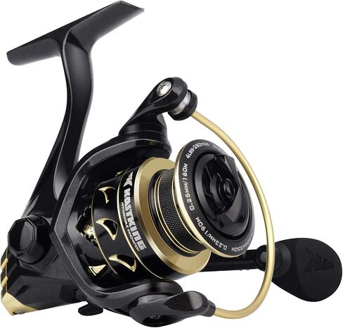 KastKing Valiant Eagle Gold Spinning Reel - 6.2:1 High-Speed Gear Ratio, Freshwater and Saltwater Fishing Reel, Faster Line Retrieve, Braid Ready Spool, 7+1 Shielded Stainless Steel Ball Bearings in Saudi Arabia