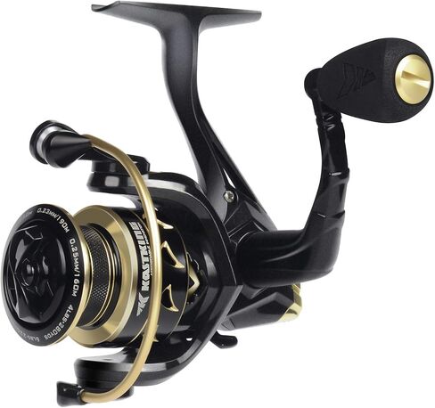 KastKing Valiant Eagle Gold Spinning Reel - 6.2:1 High-Speed Gear Ratio, Freshwater and Saltwater Fishing Reel, Faster Line Retrieve, Braid Ready Spool, 7+1 Shielded Stainless Steel Ball Bearings in Saudi Arabia