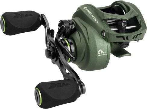 Kastking Spartacus II Baitcasting Fishing Reel ، 6oz ultralight baitcaster reel ، super super with 17.6 lb carbon fiber recl ، 7.2: 1 tear tear ، 39mm palm perfect proffect design in Kuwait