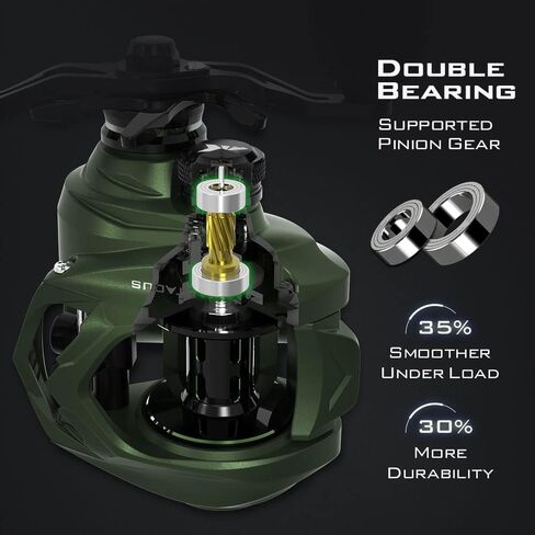 Kastking Spartacus II Baitcasting Fishing Reel ، 6oz ultralight baitcaster reel ، super super with 17.6 lb carbon fiber recl ، 7.2: 1 tear tear ، 39mm palm perfect proffect design in Kuwait