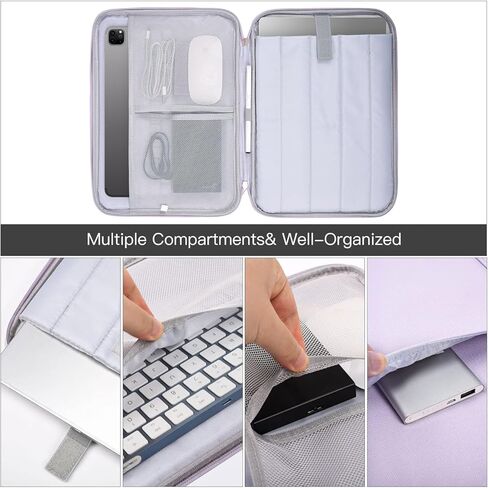 13 inch iPad Carrying Bag for 2026 2025 13 Inch iPad Pro M5/M4, iPad Air M4 M3 M2, Protective Sleeve Case, Fit with Apple Pencil or Smart Keyboard, Purple in Saudi Arabia