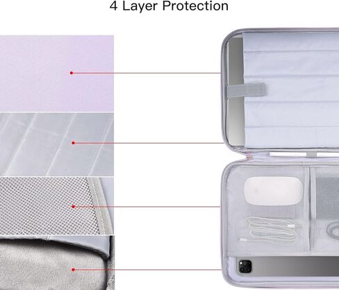 13 inch iPad Carrying Bag for 2026 2025 13 Inch iPad Pro M5/M4, iPad Air M4 M3 M2, Protective Sleeve Case, Fit with Apple Pencil or Smart Keyboard, Purple in Saudi Arabia
