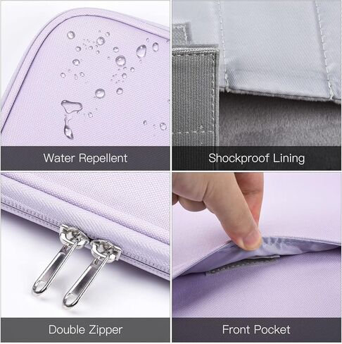 13 inch iPad Carrying Bag for 2026 2025 13 Inch iPad Pro M5/M4, iPad Air M4 M3 M2, Protective Sleeve Case, Fit with Apple Pencil or Smart Keyboard, Purple in Saudi Arabia