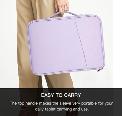 13 inch iPad Carrying Bag for 2026 2025 13 Inch iPad Pro M5/M4, iPad Air M4 M3 M2, Protective Sleeve Case, Fit with Apple Pencil or Smart Keyboard, Purple in Saudi Arabia