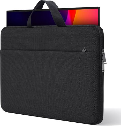 24 Inch Portable Monitor Case Carrying Sleeve Compatible with 23.8-24 Inch Portable Large Monitor with Handle Pocket, Protective Travel Shockproof-Padded Accessory Bag in Saudi Arabia
