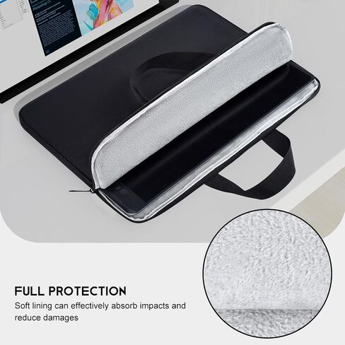 24 Inch Portable Monitor Case Carrying Sleeve Compatible with 23.8-24 Inch Portable Large Monitor with Handle Pocket, Protective Travel Shockproof-Padded Accessory Bag in Saudi Arabia
