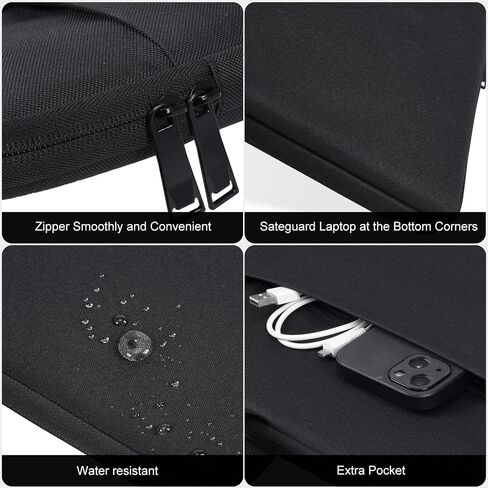 24 Inch Portable Monitor Case Carrying Sleeve Compatible with 23.8-24 Inch Portable Large Monitor with Handle Pocket, Protective Travel Shockproof-Padded Accessory Bag in Saudi Arabia