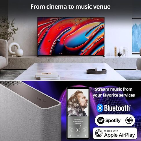 Sony Bravia Theatre Quad Home Theatre Sound Sound مع 4 مكبرات صوت لاسلكية (رمادي) حزمة SASW3 اللاسلكية ، ووسادات العزل المراقبة ، وكابل HDMI ، وعلاقات الكابل (5 عناصر) in Saudi Arabia