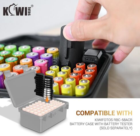 Kiwifotos (2 Pack) CR2032 Coin Cell Battery Case Organizer يحتفظ 20pcs CR2032 CR2025 CR2016 CR2320 CR2325 CR2330 CR2335 CR2354 CR2412 CR2430 CR2450 حامل بطاريات (بطارية غير مضمنة) in Kuwait