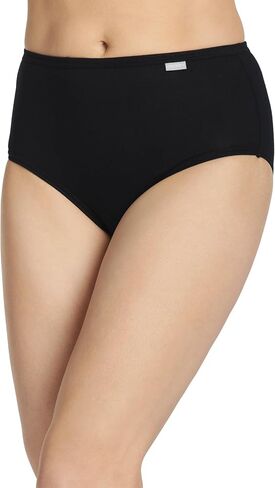 Jockey Women's Underwear Elance Brief - 6 Pack, Grey Heather/Charcoal Heather/Black, 6 in Saudi Arabia