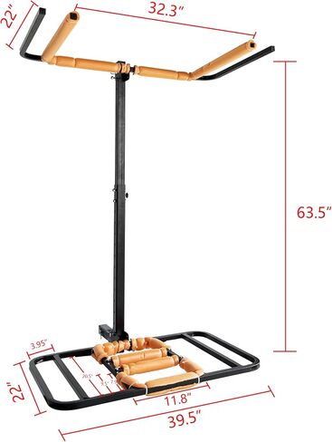 Vertical RV Kayak Rack & Bike Carrier – Holds 2X 12ft Kayaks & 2 Bikes, 2" Hitch Mount for Trucks, SUVs & RVs, Heavy Duty Outdoor Gear Storage, 300 lb. Capacity in Saudi Arabia