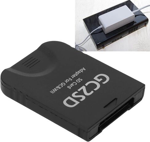 GC2SD Reader for Storage Adapter, Game Console Memory with Maximum Memory of 512GB Compatible with GC and Console, Plug and Play (Black) in Saudi Arabia