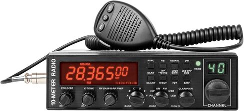 LT-5558 10M CB Radio AM/FM/SSB/CW الدعم PA ، المسح التلقائي ، ASQ ، القناة الفورية 9/19 ، 40 قناة ، معايرة SWR ، RF-Gain ، Black in Kuwait