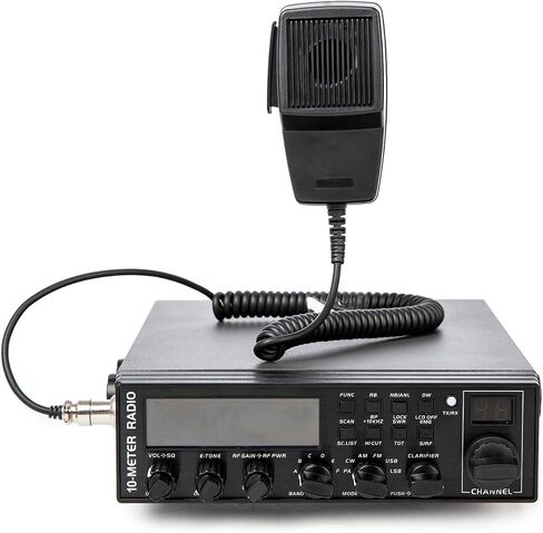 LT-5558 10M CB Radio AM/FM/SSB/CW الدعم PA ، المسح التلقائي ، ASQ ، القناة الفورية 9/19 ، 40 قناة ، معايرة SWR ، RF-Gain ، Black in Kuwait