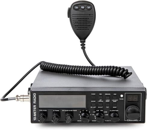 LT-5558 10M CB Radio AM/FM/SSB/CW الدعم PA ، المسح التلقائي ، ASQ ، القناة الفورية 9/19 ، 40 قناة ، معايرة SWR ، RF-Gain ، Black in Kuwait